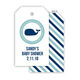 Stripe Whale Hanging Gift Tags with Organza Bags Image 3 of 6